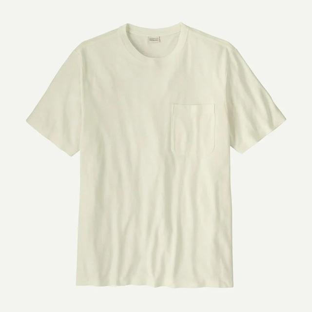 Patagonia Trail Harbor Pocket Tee Birch White