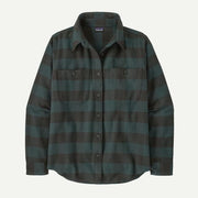 Patagonia Womens Fjord Flannel Shirt old growth green