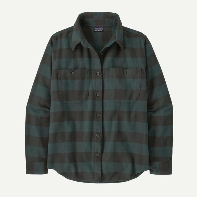 Patagonia Womens Fjord Flannel Shirt old growth green