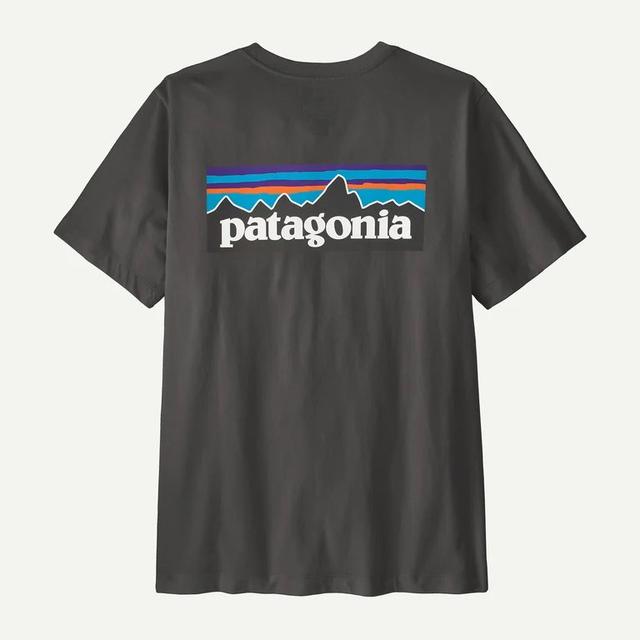 Patagonia P 6 Logo T Shirt Ink Black