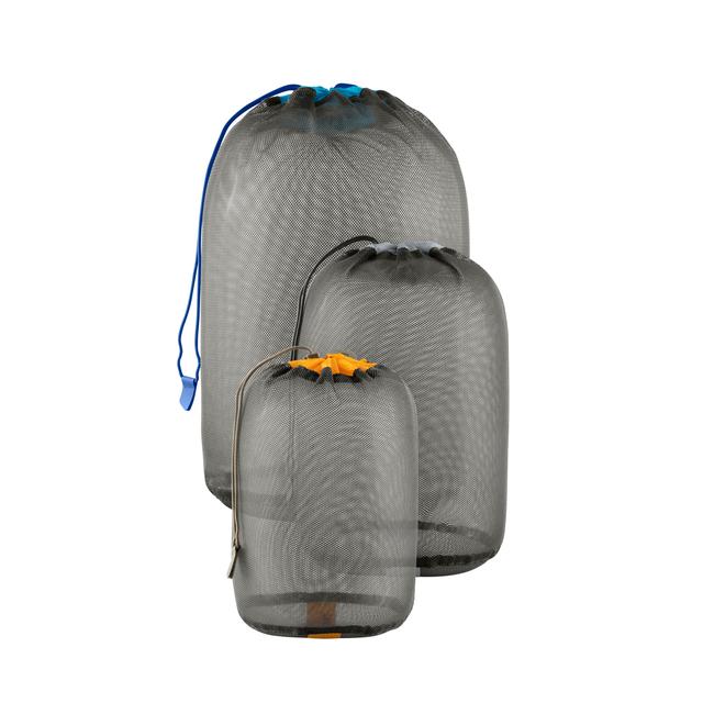 Sea To Summit Mesh Stuff Sack Set Multi 3-sack [1] 3l Orange, [1] 5l Blue, [1] 8l Grey