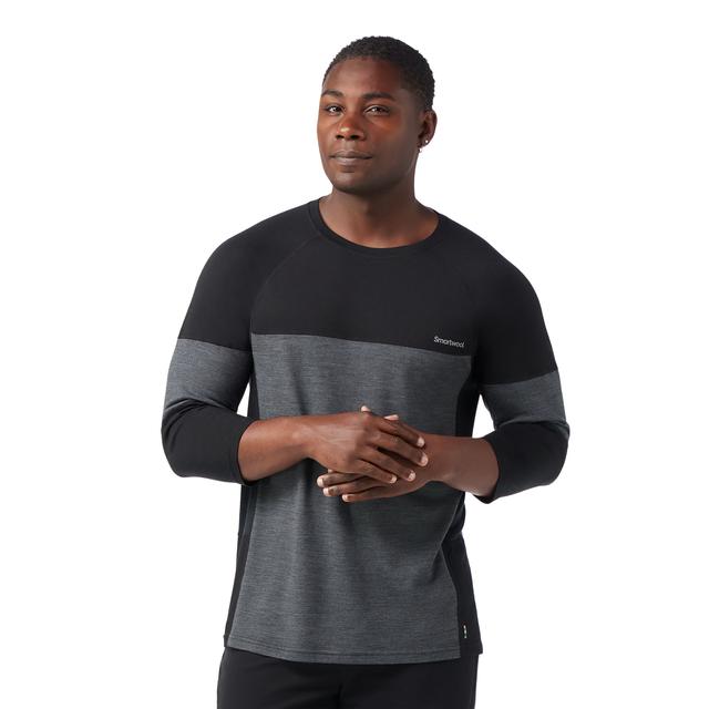 Smartwool Mountain Bike 3/4 Sleeve Jersey Black/Charcoal Heather