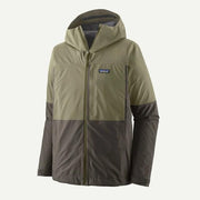 Patagonia Boulder Fork Rain Jacket Forge Grey w/River Rock Green
