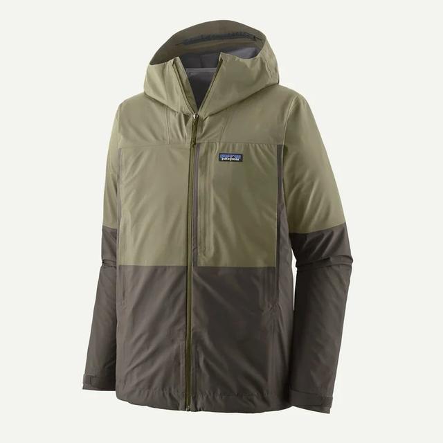 Patagonia Boulder Fork Rain Jacket Forge Grey w/River Rock Green