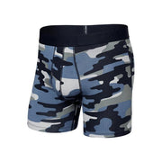 Saxx Droptemp Cooling Cotton Boxer Briefs Tidal Camo- Blue