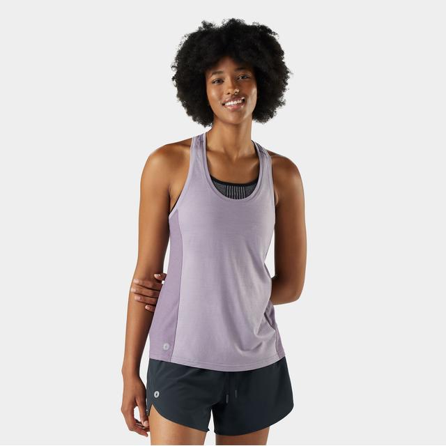 Smartwool Active Mesh Racerback Tank Top Purple Storm Heather
