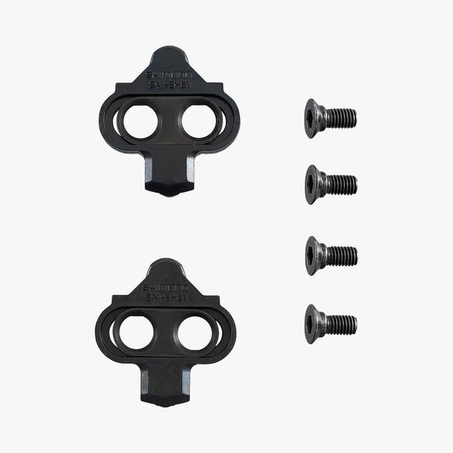 Shimano Cycling Sm-sh51 Spd Cleat Set (Pair) Single Release W/o Cleat Nut Black