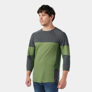 Smartwool Mountain Bike 3/4 Sleeve Jersey Charcoal/Fern Green