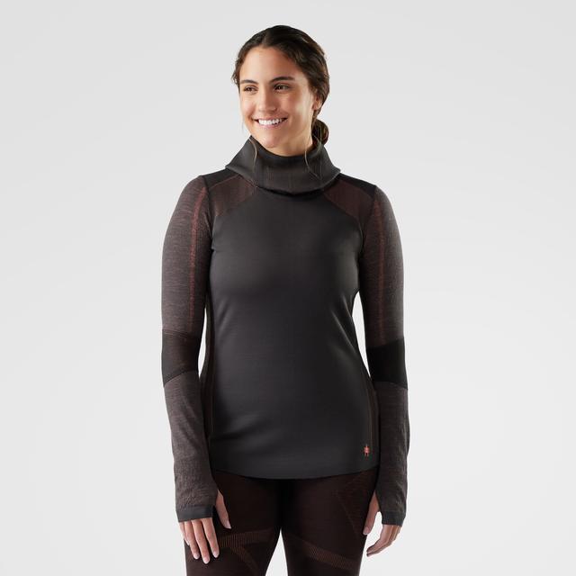 Smartwool Intraknit Thermal Merino Base Layer Hoodie Charcoal/Coral Reef