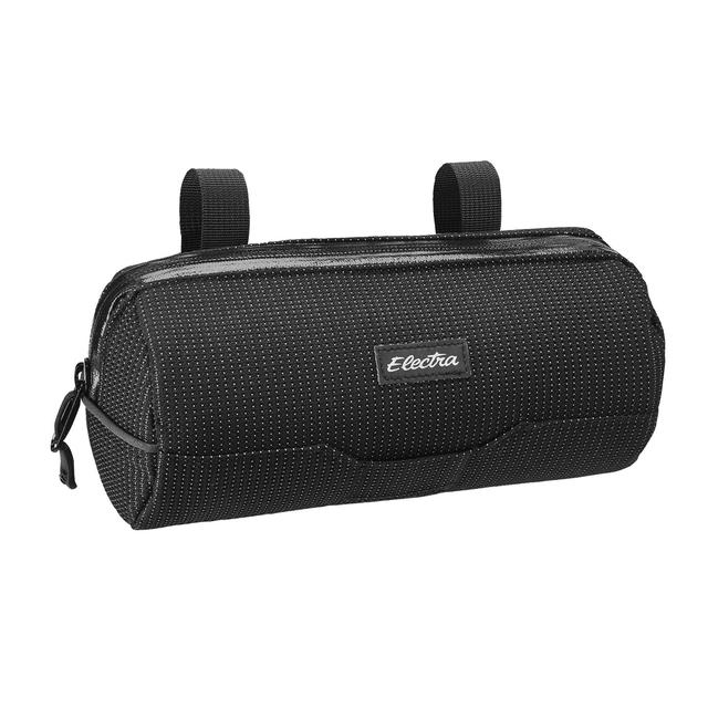 Electra Reflective Charcoal Cylinder Handlebar Bike Bag Reflective