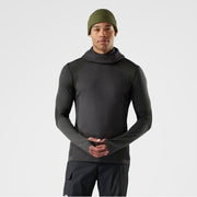 Smartwool Intraknit Thermal Merino Base Layer Hoodie Charcoal/Winter Moss