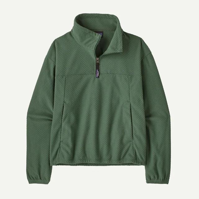 Patagonia Textured Fleece Pullover Canopy Green