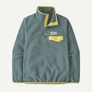 Patagonia Lightweight Synchilla Snap Jaguar Geo: Blue Sage