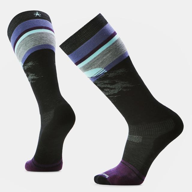 Smartwool Unisex Snowboard Mountain Sunrise Over The Calf Socks Black
