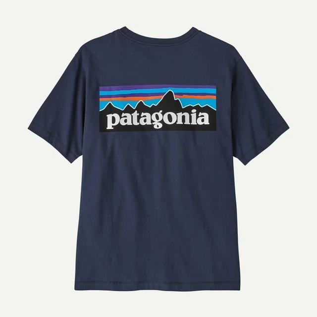 Patagonia P 6 Logo T Shirt New Navy