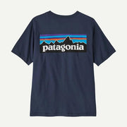 Patagonia P 6 Logo T Shirt New Navy