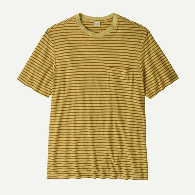 Patagonia Trail Harbor Pocket Tee Limestone Yellow