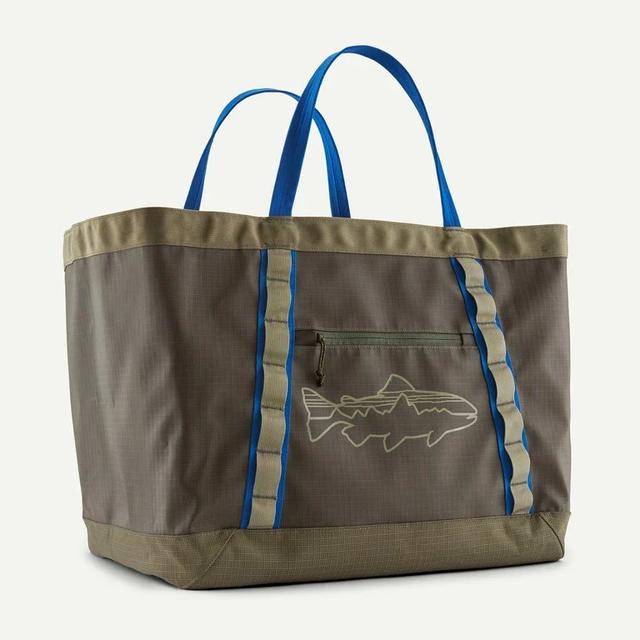 Patagonia Black Hole Gear Tote 61l Basin Green w/Fitz Trout