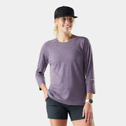 Smartwool Mountain Bike 3/4 Sleeve Jersey Purple Storm Heather