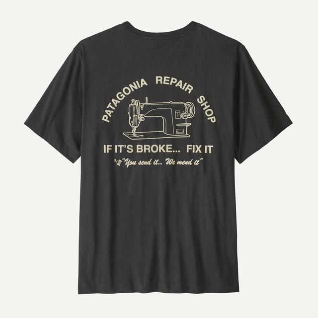 Patagonia Repair Shop T Shirt Ink Black