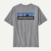 Patagonia Mens P-6 Logo Responsibili-Tee® Gravel Heather