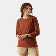 Smartwool Mountain Bike 3/4 Sleeve Jersey Burnt Sienna Heather