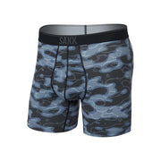 Saxx Mens Quest Quick-dry Mesh Boxer Briefs Waterdrop Camo - Black