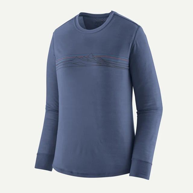 Patagonia Long Sleeved Capilene Cool Merino Current Blue