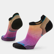 Smartwool Run Ombre Print Low Ankle Socks Tandoori Orange