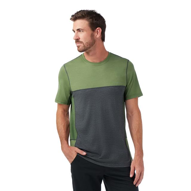 Smartwool Mountain Bike Short Sleeve Jersey T-shirt Charcoal/Fern Green