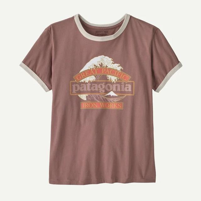 Patagonia Great Waves Ringer Tee Moonrise Taupe