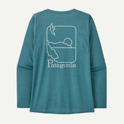 Patagonia L/s Cap Cool Daily Graphic Shirt - Waters Wetland Blue