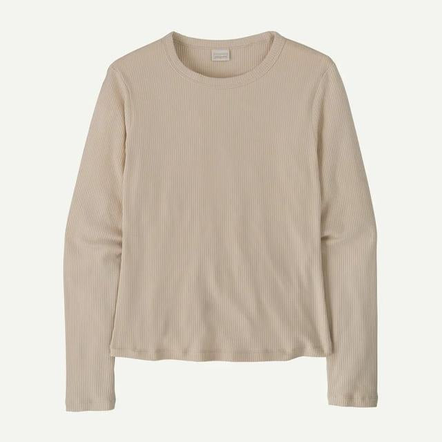 Patagonia Long Sleeved Rib Knit Top Pumice