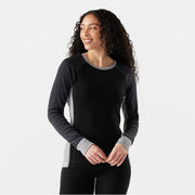 Smartwool Classic Thermal Merino Base Layer Colorblock Crew Top Black