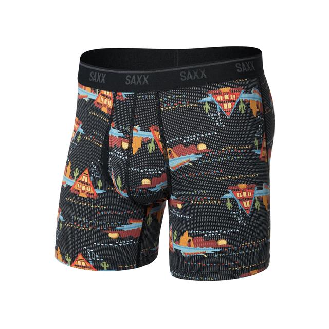 Saxx Quest Quick-dry Mesh Boxer Briefs Lakeside-Black