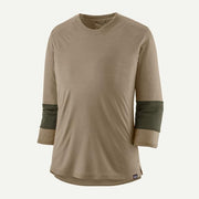 Patagonia Merino Blend 3/4 Sleeve Bike Jersey Seabird Grey