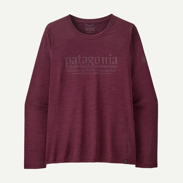 Patagonia Long Sleeved Capilene Cool Daily Shirt Berry Fig - Light Berry Fig