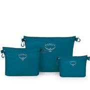 Osprey Packs Ultralight Zipper Sack Set Waterfront Blue
