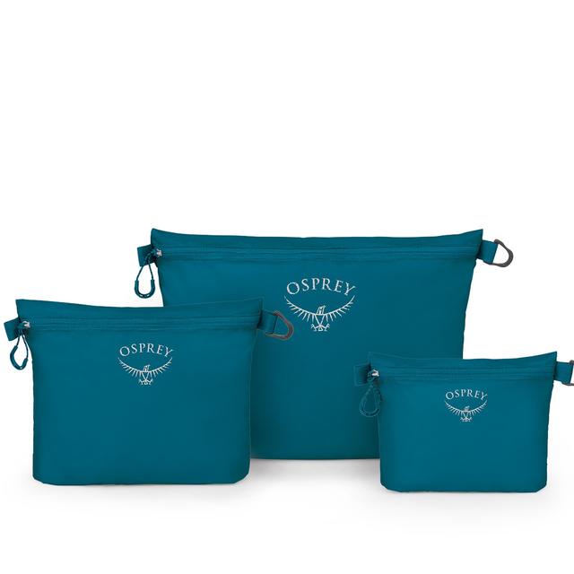 Osprey Packs Ultralight Zipper Sack Set Waterfront Blue