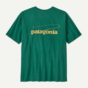 Patagonia Casting Logo Responsibili Tee Gem Green
