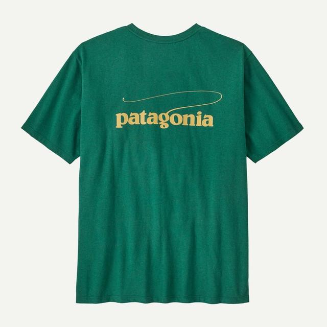 Patagonia Casting Logo Responsibili Tee Gem Green