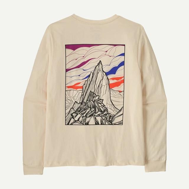 Patagonia Long Sleeved Cloud Crag T Shirt Undyed Natural