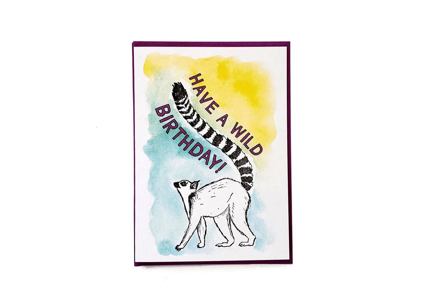 Have a Wild Birthday Lemur Card - Idaho Mountain Touring