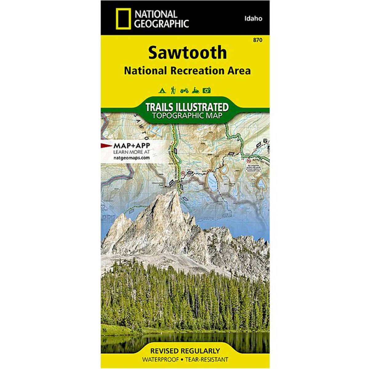 National Geographic Sawtooth Map