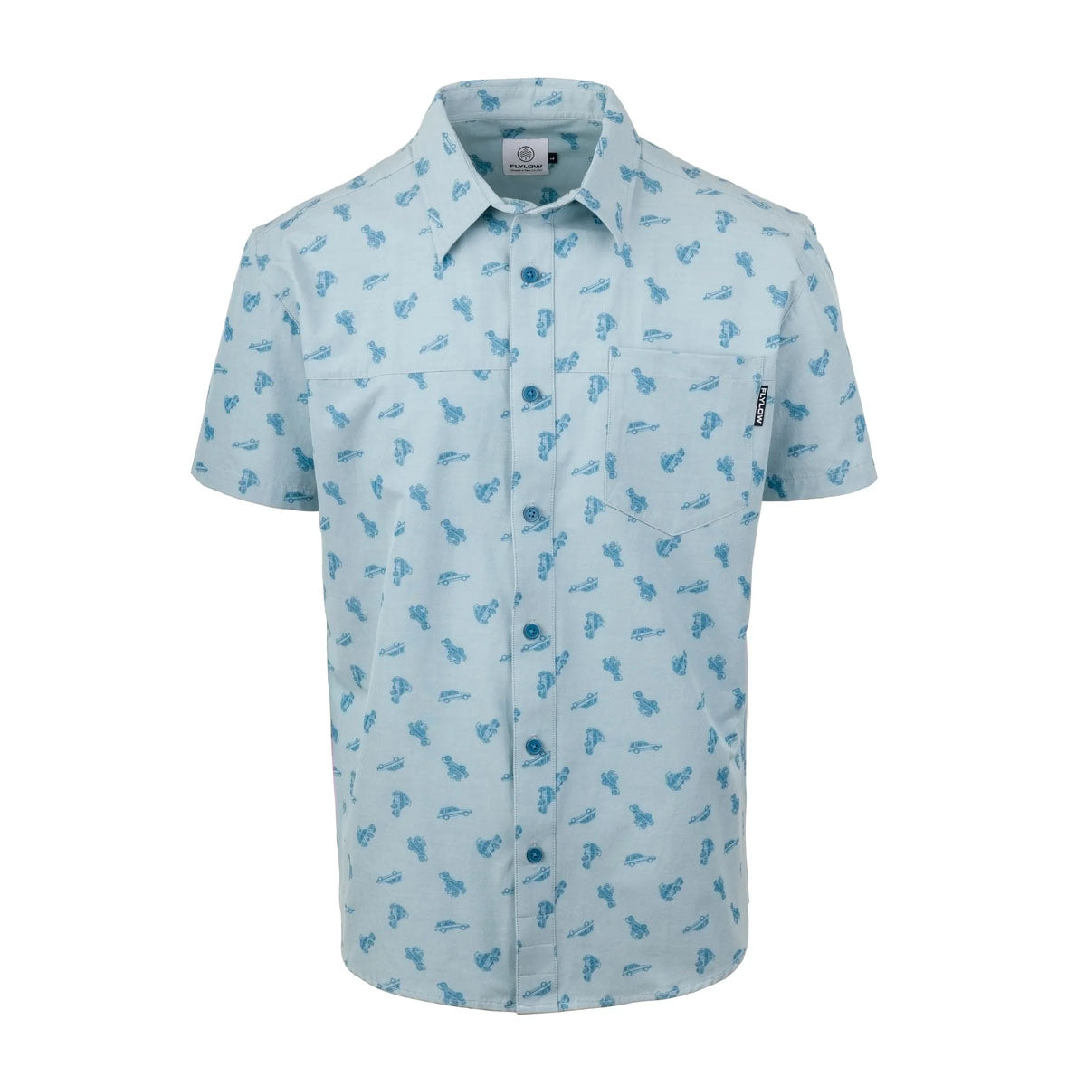 Flylow Men's Wild Child Shirt Blue Steel