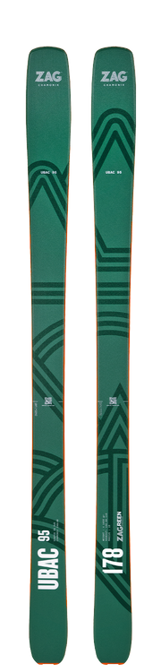 Zag Skis Ubac 95 Ski Forest / Dark Green
