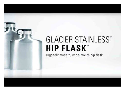 Glacier Stainless 6 Fl oz Hip Flask - Idaho Mountain Touring
