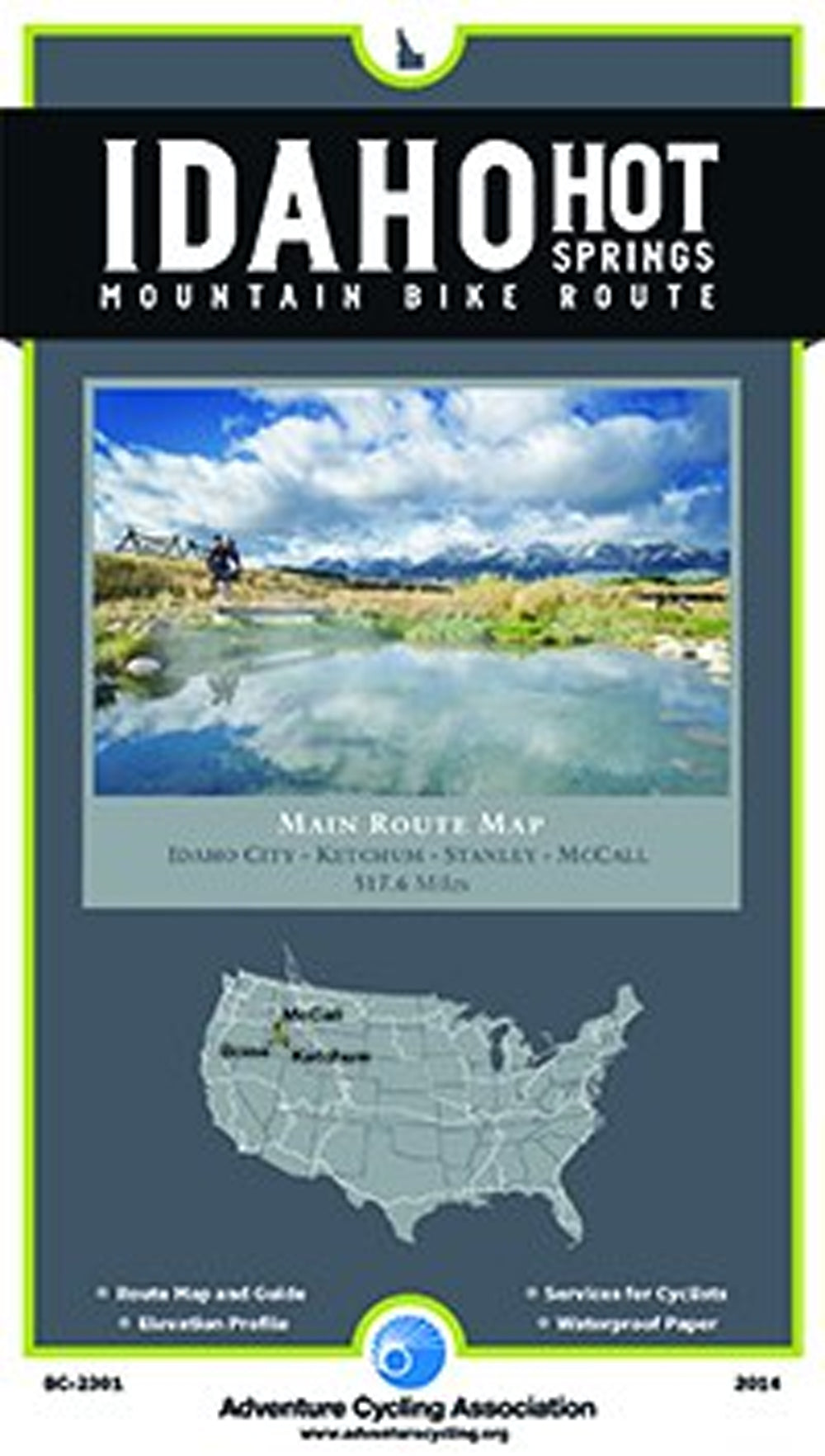 Idaho Hot Springs Single Track Options Map - Idaho Mountain Touring