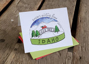 Ladybug Press Greeting Cards - Idaho Mountain Touring