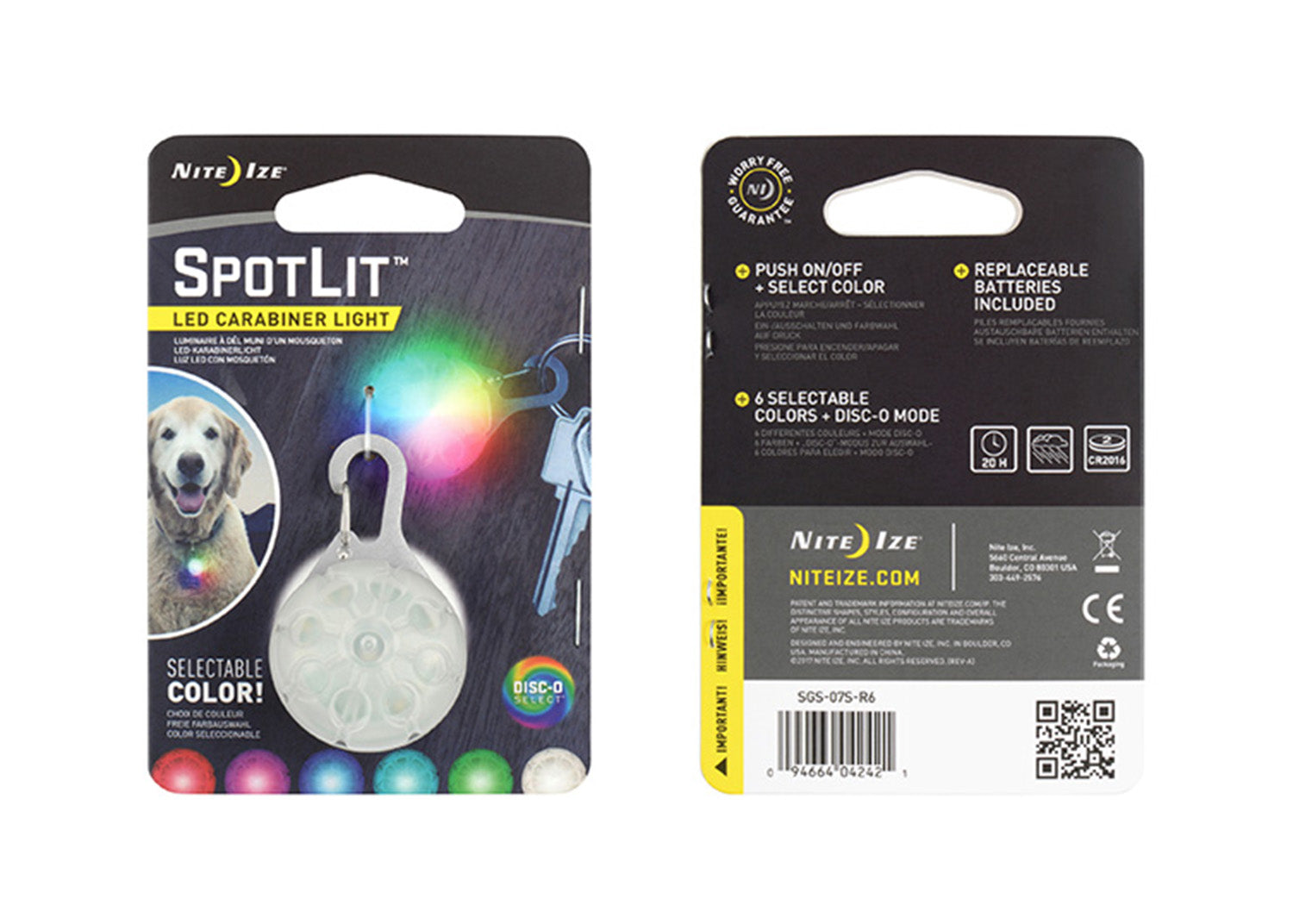 SpotLit LED Carabiner Light Disc-O Select - Idaho Mountain Touring